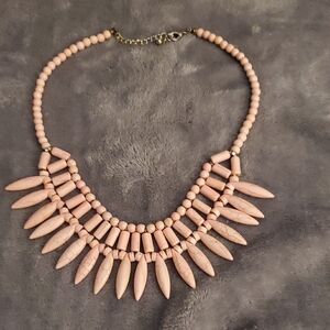 Elegant Pink Beaded Necklace